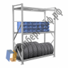 Стеллаж MS Pro 200/210x80/3 яруса